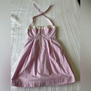 Lilly Pulitzer pink seersucker dress